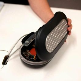 Master Lock Mini Baúl de Viaje Portátil con Cable de Seguridad Negro