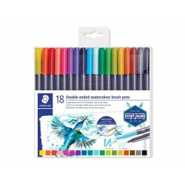 Staedtler Rotuladores Design Journey Doble Punta Fina-Pincel Acuarelables, Estuche 18 Unidades Precio: 9.78999989. SKU: B16EE5AELC