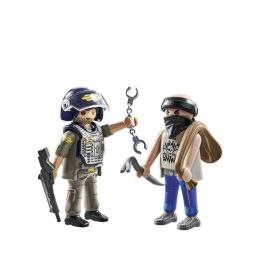 Figura policía con ladrón playmobil