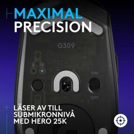 Logitech G309 LIGHTSPEED - Ratón Gaming Inalámbrico, 25 600 dpi, Bluetooth, Peso 86 g, 6 Botones, Negro, Compatible con PC/Mac