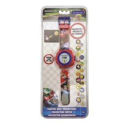 Lexibook Dmw050Ni Reloj Digital Mario Kart con Proyector de Imágenes, Mensajes y Pulsera Ajustable para Niños +3 Años