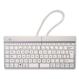 R-Go Tools Teclado Ergonómico R-Go Split Break con software de pausas, dividido, QWERTY (PT), Bluetooth, blanco