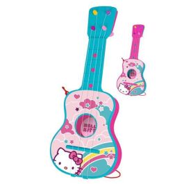 Guitarra 4 cuerdas, en estuche hello kitty