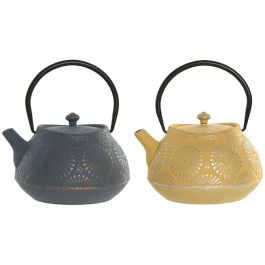 DKD Home Decor Tetera Oriental de Hierro Fundido 1.2L Amarillo Turquesa Apta para Lavavajillas y Gas Precio: 53.8899999. SKU: B1HZPJGV8S