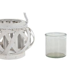Portavela Shabby DKD Home Decor Blanco 18 x 13 x 18 cm Portavela Shabby DKD Home Decor Blanco 18 x 13 x 18 cm