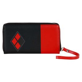 DC Comics Harley Quinn Billetero Essential Jacket Negro - 12 compartimentos para tarjetas, monedero con cremallera DC Comics Harley Quinn Billetero Essential Jacket Negro - 12 compartimentos para tarjetas, monedero con cremallera