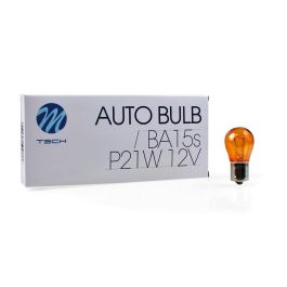 Lámpara M-Tech Ba15S 12 V-21 W S25 Ámbar | 10 Unidades MTECZ19 Precio: 5.59000035. SKU: S3702116
