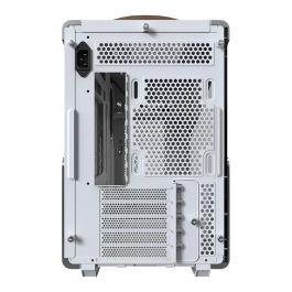 Montech Heritage TG Caja de PC Midi Tower Blanca con Imitación Piel y Ventana Lateral