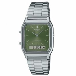 Reloj Unisex Casio AQ-230A-3AMQYES Verde Plateado Precio: 42.50000007. SKU: B1K7NFMBFJ