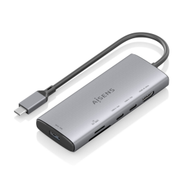 AISENS Dock USB-C 6 en 1: 1xHDMI 4K@60Hz, 1xUSB-A 10G, 2xUSB-C 10G, Lector SD/MicroSD, Gris Precio: 23.68999952. SKU: B15G6LZ43G
