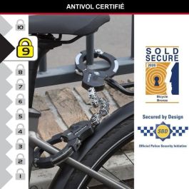 Masterlock Esposas Street Cuff de Acero Templado Negro, Diámetro Interior 74mm, 9 Eslabones, con 4 Llaves Tubulares Masterlock Esposas Street Cuff de Acero Templado Negro, Diámetro Interior 74mm, 9 Eslabones, con 4 Llaves Tubulares
