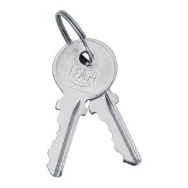 Ifam Cerradura 111 f Níquel Lengüeta Recta 45mm Acero Niquelado con 2 Llaves