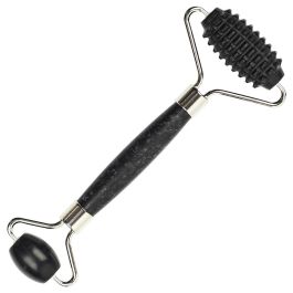 Cosmetic Club Masajeador Facial Jade Negro con Doble Rodillo Liso y con Bultos para Reafirmar y Alisar Todo Tipo de Piel Precio: 4.79000038. SKU: B1C6F9R45V