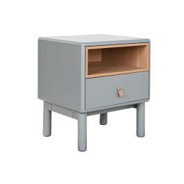 Mesita de Noche Home ESPRIT Azul Gris Natural Madera MDF 48 x 40 x 55 cm Precio: 141.9500005. SKU: B1HCHYC5K8