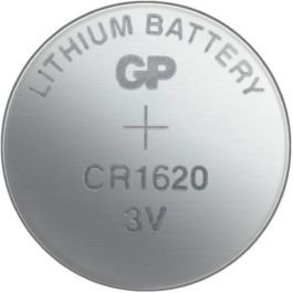 GP Pila Litio CR1620, Batería Botón Lithium 3V, Blíster 5 Unidades