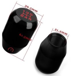 Occ Sport Pomo Palanca De Cambios Aluminio Negro OCCPOM004 5 Marchas Manual MT Universal