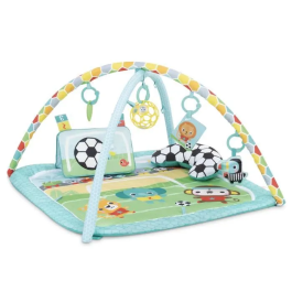 Bright Starts BS0074451171657 Tapete de actividades de fútbol, arco de juego con juguetes desmontables, música y luces Precio: 56.58999995. SKU: B1FPSC5P6J