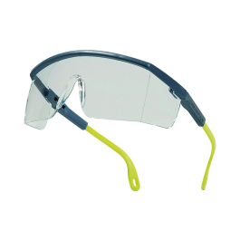 Deltaplus Gafas de Protección Monobloque Policarbonato Gris-Amarilla UV400 Antirrayaduras