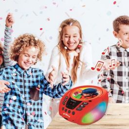 Lexibook Reproductor de CD Bluetooth 5.0 Portátil Miraculous - Luces LED Multicolores, Compatible CD/CD-R/CD-RW, Entrada Micrófono Lexibook Reproductor de CD Bluetooth 5.0 Portátil Miraculous - Luces LED Multicolores, Compatible CD/CD-R/CD-RW, Entrada Micrófono