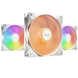 be quiet! LIGHT WINGS LX PWM High Speed 120mm Pack Triple Ventilador para PC, Iluminación LED Multi, Blanco