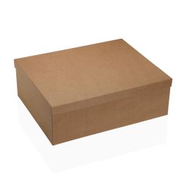 Juego de Cajas Decorativas Versa Marrón Cartón (15 Piezas)
