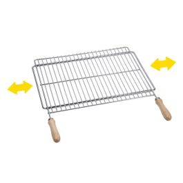 Parrilla para barbacoa extensible 60x40cm de acero zincado Precio: 48.68999949. SKU: S7900607