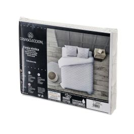 Funda Nórdica ARLA Blanco Gris Cama de 90 155 x 240 x 0,2 cm