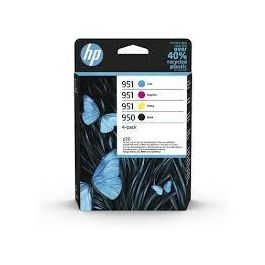 HP Cartuchos de Tinta Negra, Cyan, Magenta, Amarilla Nº 950 + 951 Pack 4 Unidades para Officejet Pro 250, 270, 8100, 8600 Series Precio: 122.49999949. SKU: S55078456