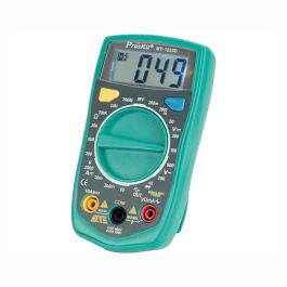 Proskit Multímetro Digital MT-1233D, 3 1/2 Dígitos, Pantalla Retroiluminada, Test de Frecuencia, Ideal para Estudiantes y Aficionados Precio: 23.9966958. SKU: S7903886