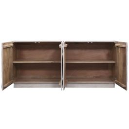 Aparador DKD Home Decor Blanco Crema Madera de mango 180 x 40 x 80 cm Aparador DKD Home Decor Blanco Crema Madera de mango 180 x 40 x 80 cm