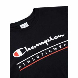 Camiseta de Manga Corta Hombre Champion Negro