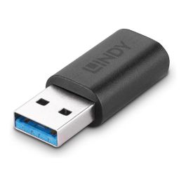 Lindy Adaptador USB 3.2 Tipo A a C, Conexión USB-C a Puerto USB-A, Velocidad de Transferencia 10Gbps