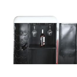 DKD Home Decor Botellero Vintage Rojo Blanco 44 x 151 x 70 cm