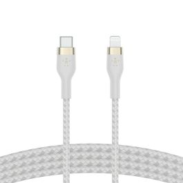 Cable USB-C a Lightning Belkin CAA011BT2MWH 2 m Blanco Precio: 34.50000037. SKU: B17WV9FDJG