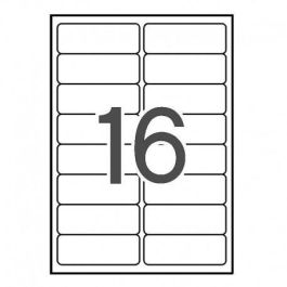 Apli Etiquetas Adhesivas 99,1x34 mm Inkjet-Láser Cantos Romos 16 X 100H Blanco Precio: 18.49999976. SKU: S8400899