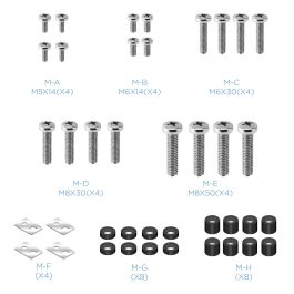 Tooq Soporte Techo LPCE1170TSLI para Pantallas de 37" a 70", Carga Máxima 50 kg, Negro