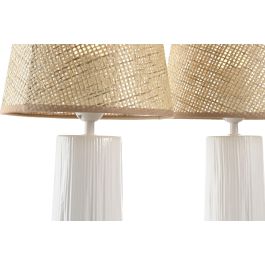 Lampara Sobremesa Urban DKD Home Decor Blanco Natural 22 x 40 x 22 cm (4 Unidades) Lampara Sobremesa Urban DKD Home Decor Blanco Natural 22 x 40 x 22 cm (4 Unidades)