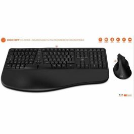 Mobility Lab C30W Conjunto de Teclado y Ratón Inalámbricos Ergonómicos Negro para Escritorio y Oficina