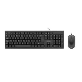 Nilox NXKME000005 Kit Teclado y Ratón USB, Layout Español, Negro Precio: 8.49999953. SKU: B176FD2RDA