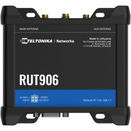Teltonika RUT906 Router Industrial Dual SIM LTE WiFi - Router de red móvil - 2,4 GHz, 4 puertos Fast Ethernet, con GPS