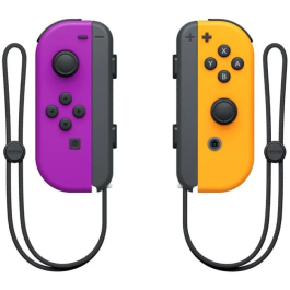 Nintendo Par de Joy-Con Izquierda Neón Púrpura y Derecha Neón Naranja para Nintendo Switch