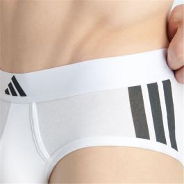 Slips Adidas Slip Low Rise 3 Stripes Active Flex Blanco 2 Unidades S