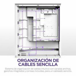 NZXT CM-H72FW-01 H7 Flow - Caja Semitorre de PC ATX/Micro-ATX/Mini-ITX, Blanco