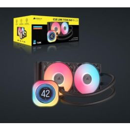 Corsair iCUE LINK TITAN 240 RX LCD Refrigerador de CPU, Ventilador 12cm, LCD, Negro, CW-9061022-WW