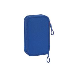 Plumier Doble F.C. Barcelona Azul Granate 12.5 x 19.5 x 4 cm (28 piezas)