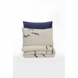 Juego de Cama Azul - 1 Funda Nórdica 220x240 cm + 2 Fundas de Almohada 60x60 cm - 100% Algodón