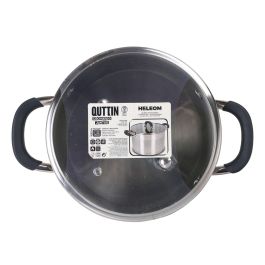 Quttin Cacerola de Acero Inoxidable 18 cm 1.7L con Tapa (6 Unidades)