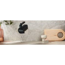 Kitchenaid Batidora Amasadora Inalámbrica 5KHMR762BM con Batería GO, 7 Velocidades, Negro Mate