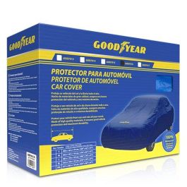 Good Year Funda Cubre Coche Talla XL GOD7016 Azul, Protección UV, Resistente al Agua, Lona Transpirable para Exterior e Interior