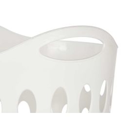 Cesto de plástico Kipit 50L con asas, blanco, 44x56.5x42 cm (12 Unidades) Cesto de plástico Kipit 50L con asas, blanco, 44x56.5x42 cm (12 Unidades)